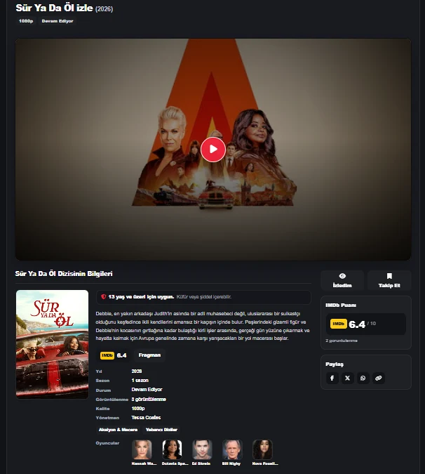 BahadirMovie dizi detay sayfası